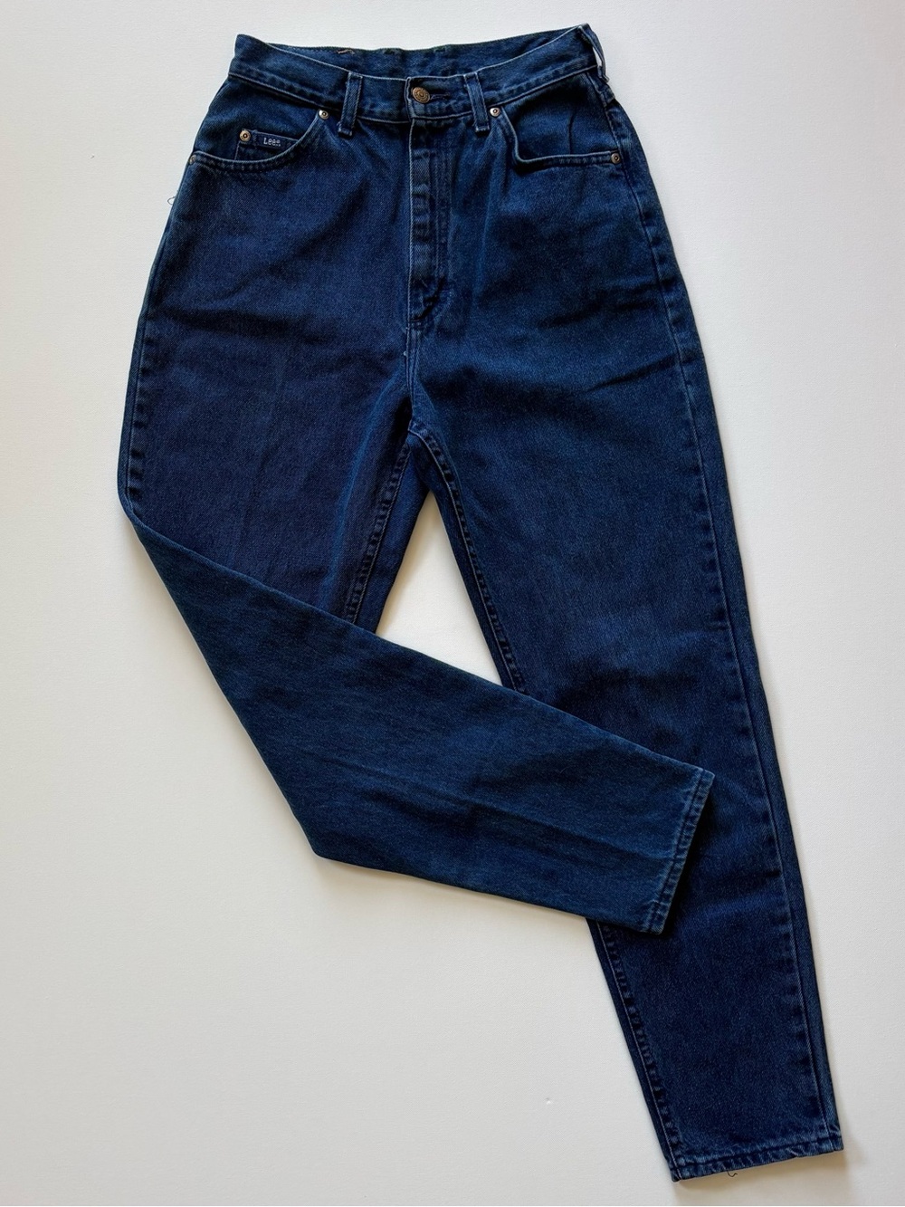 Lee High Rise Mom Jeans Vintage Tapper Leg Denim Womens 10 Medium (26x30.25) USA